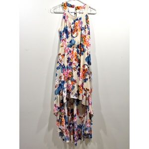 BAR III Macy's perfect floral hi low dress S